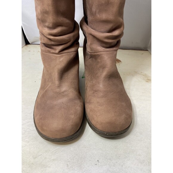KEEN WOMENS WEDGE BOOTS SZ 7.5 Slip On LIGHT BROWN - Picture 9 of 13